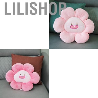 Lilishop Flower Throw Seating Cushion Multipurpose Padded Soft Cute Flower Nap Throw Pillow for Home Office