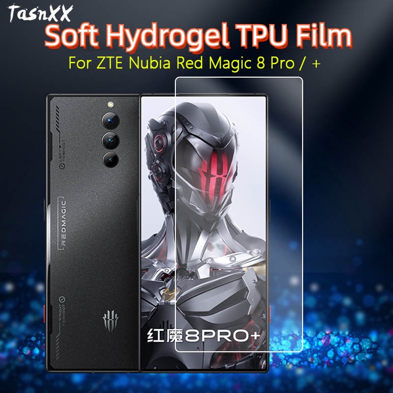 ฟิล์มไฮโดรเจลนิ่ม ใส กันรอยหน้าจอ 3D แบบโค้ง เต็มจอ สําหรับ ZTE Nubia Red magic 8 Pro +