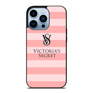 เคสโทรศัพท์มือถือ กันกระแทก ลาย Victorias Secret Pink Stripes 2 สําหรับ IPhone 14 Plus 13 Pro Max 12 Mini X