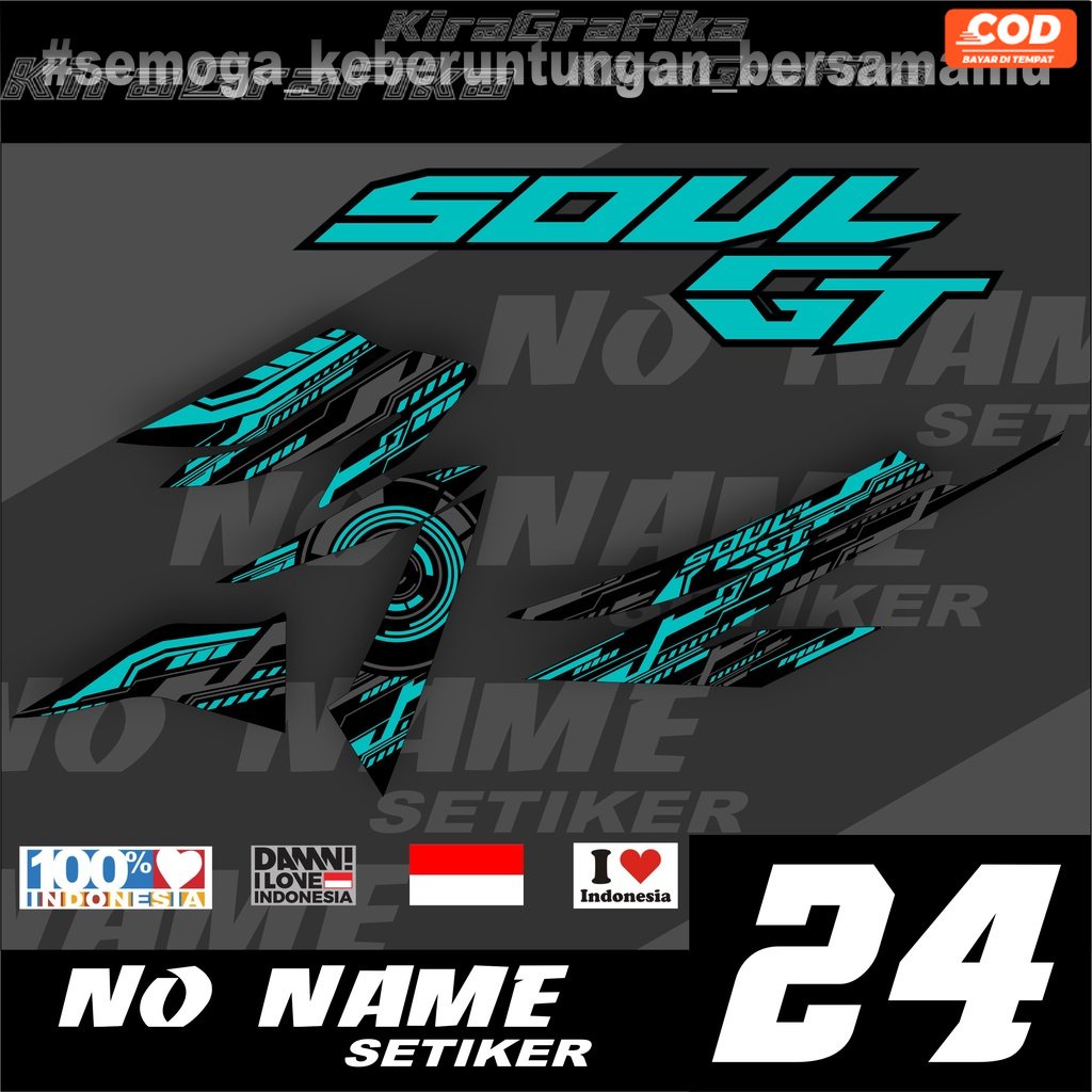Striping Sticker MIO SOUL GT 125 ALL NEW (24) - สติ๊กเกอร์ Striping Yamaha MIO SOUL GT 125