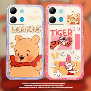 ใหม่ เคสโทรศัพท์มือถือแบบนิ่ม ใส กันกระแทก ลายการ์ตูนหมี และลูกหมูสีชมพูน่ารัก สําหรับ INFINIX NOTE 30 4G X6833B 30 5G X6711 30 Pro 30i 4G INFINIX Note30 NOTE30i