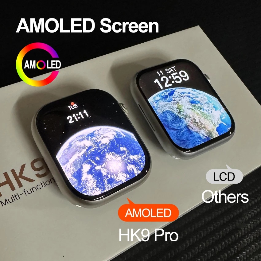 ของแท้ HK9 Pro AMOLED สมาร์ทวอทช์ นาฬิกาบลูทูธ โทรออกได้ Smartwatch นาฬิกา นาฬิกาข้อมือ นาฬิกาอัจฉริ
