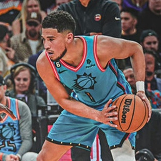 เสื้อกีฬาบาสเก็ตบอล แขนกุด ลายทีมฟุตบอล Devin Booker 22-23 Season Phoenix SUNS เบอร์ 1 สําหรับผู้ชาย