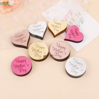 Go ท็อปเปอร์อะคริลิค ลาย Happy Mothers Day สีทอง สําหรับตกแต่งเค้กวันเกิด 10 ชิ้น