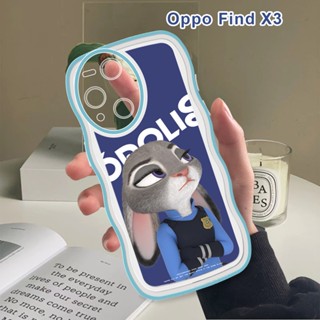 เคส OPPO Find X3 F11 F9 F7 Pro F5 Plus F5 Youth เคสโทรศัพท์มือถือแบบนิ่ม กันกระแทก กันรอยกล้อง ลายกระต่ายจูดี้ สุนัขจิ้งจอก แฟชั่น