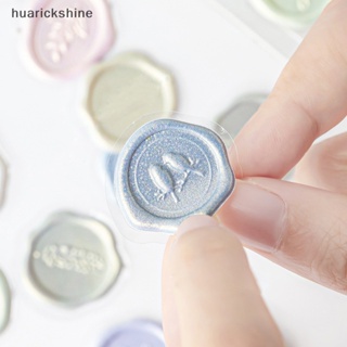 Huarickshine^^ สติกเกอร์ตราประทับขี้ผึ้ง สีแคนดี้ สไตล์วินเทจ สําหรับตกแต่งสมุดภาพ ซองจดหมาย งานแต่งงาน DIY 18 ชิ้น ต่อถุง