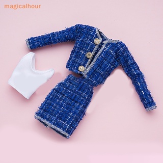 Magicalhour^^ ชุดเสื้อผ้าตุ๊กตา แฟชั่น สามชิ้น 30 ซม. 1:6 1 ชุด