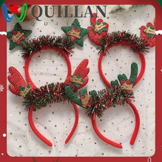 Quillan ที่คาดศีรษะ ลายการ์ตูนกวางเรนเดียร์ คริสต์มาส สําหรับผู้หญิง