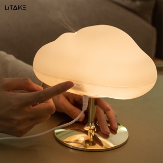 【LITAKE】เครื่องกระจายน้ํามันหอมระเหยอัตโนมัติ ลายการ์ตูนเมฆ พร้อมไฟ Led ขนาด 270 มล. สีสันสดใส สําหรับครัวเรือน