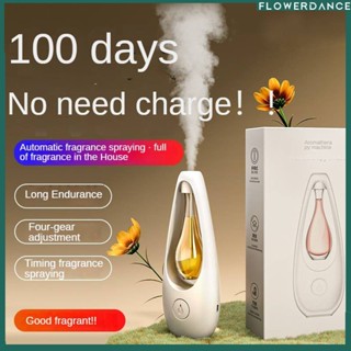 Room Air Freshener Spray เครื่องกระจายกลิ่นหอมแบบชาร์จไฟได้ Essential Oil Diffuser Home Toilet Fragrance Hotel Humidifier Perfume Aromatherapy Aroma Diffuser Machine flower