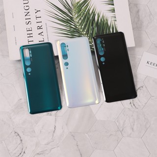 เคส สําหรับ Xiaomi Mi Note 10 Note10 Pro 6.47&amp;quot; ฝาครอบแบตเตอรี่กระจก แบบเปลี่ยน พร้อมกาวโลโก้ สําหรับประตูหลัง