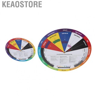 Keaostore Artist Color Wheel  Reduce Fading Mixing Guides Identify Portable UV Protection Coating for Create Painters