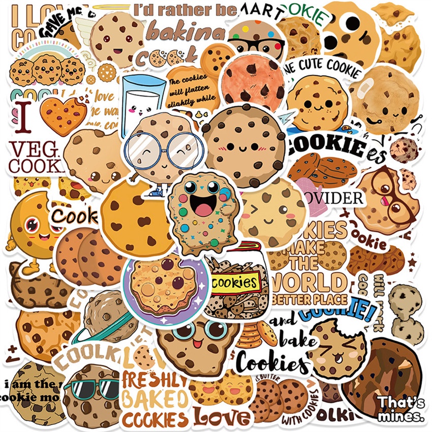 100ชิ้น/เซ็ต ❉ คุกกี้ .สติ๊กเกอร์ Emoji Slang Series A ตลก ❉ แฟชั่น DIY สติ๊กเกอร์กันน้ํา Doodle สติ๊กเกอร์