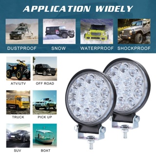 ⚡READYSTOCK⚡LED Work Lights Trucks Tractor Boats Marine Car Bulbs Parts 2pcs 12/24V