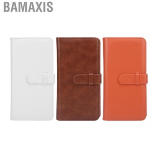 Bamaxis 80 PU Photo Album  Delicate Buckle and Simple Operation Pockets Book for Home Bedroom