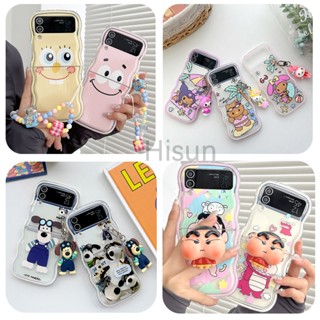 เคสโทรศัพท์มือถือ TPU แบบนิ่ม ลายการ์ตูนคุโรมิน่ารัก สําหรับ Samsung Galaxy Z Flip 4 Z Flip 3 Z Flip 3