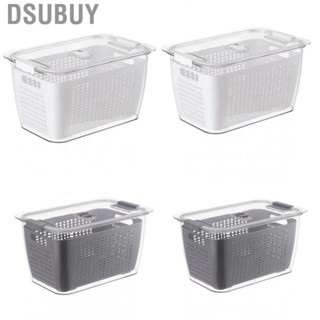 Dsubuy Draining  2 Layer Japanese Style Kitchen  Vegetable Storage Box with Filter