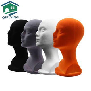 โมเดลหุ่นหัวจําลอง EPS Flocking Head Dummy Head Female ของเล่นสําหรับเด็ก