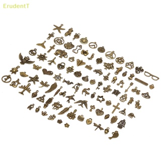 [ErudentT] จี้โลหะผสม รูปสัตว์ สําหรับทําเครื่องประดับ DIY 100 ชิ้น ต่อชุด