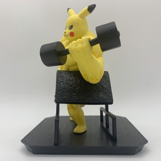 โมเดลฟิกเกอร์ Pokemon Dumbbell Pichu GK Muscle Fitness สําหรับตกแต่ง