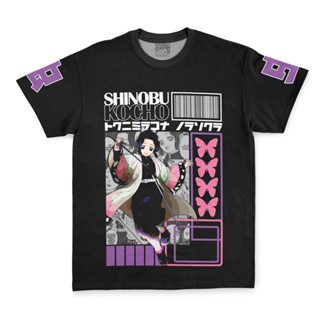 เสื้อยืด พิมพ์ลาย Shinobu Kocho V2 Demon Slayer แฟชั่นสตรีท