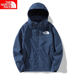 เสื้อแจ็กเก็ตกันลม ลายพราง The North Face กันน้ํา เหมาะกับใส่เล่นกีฬากลางแจ้ง สําหรับผู้ชาย ไซซ์ L-5XL