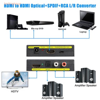 [Initiatour] ตัวแยกเสียง 1080P HDMI เป็น HDMI ออปติคอล SPDIF RCA L/R