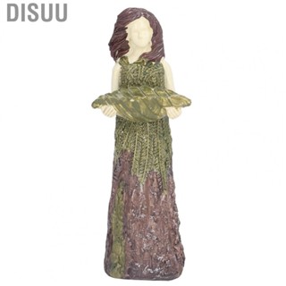 Disuu Fairy Statue Bird Feeder Statuary Bird Feeder For Outdoor Gardens