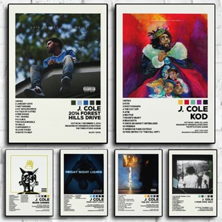 ใหม่ J. Cole Forest Hills Drive KOD ฮิปฮอป อัลบั้มเพลง โปสเตอร์ ภาพพิมพ์ ศิลปะ ผนัง รูปภาพ ของขวัญ ห้อง ตกแต่งบ้าน