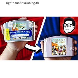 Righteousflourishs.th ใหม่ เคสตลับหมึก อุปกรณ์เสริม สําหรับเกมคอนโซล N64 N64