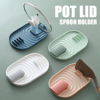 New 1pc Plastic Folding Pot Lid Holder Spoon Holder Kitchen Cooking Tools Rack