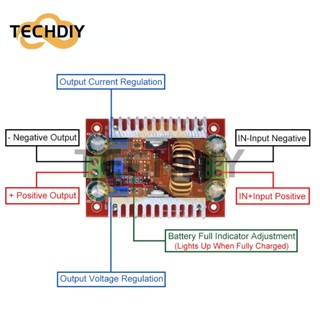 Dc 150W 10A ตัวแปลงสเต็ปดาว์น พาวเวอร์ซัพพลาย LED ไดรเวอร์ 5-40V ถึง 1-36V เครื่องชาร์จแบตเตอรี่ พร้อมตัวควบคุมตัวบ่งชี้