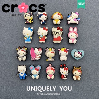 Jibbitz crocs charms หัวเข็มขัดรองเท้า ลายการ์ตูนคิตตี้น่ารัก 2023