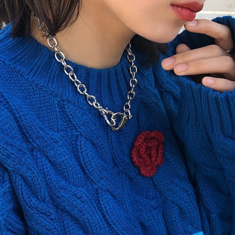 Arin สร้อยคอโซ่ จี้รูปหัวใจ วัสดุอัลลอย สไตล์สตรีท สําหรับวัยรุ่น เพื่อน ราคา ถูกที่สุด ดีลบีเคเค แกลเลอรีภาพที่ 4