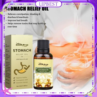 ♕ South Moon Stomach Relief Oil Slimming Fat Burning Relief Stomach Discomfort Pain Massage Oil Natural Ingredient Treatment Body Care 50ml UPBEST