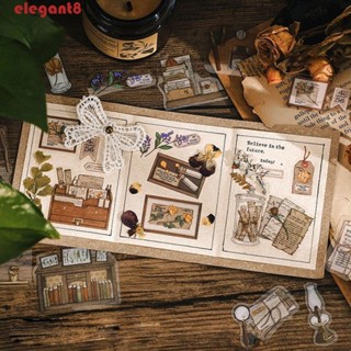 ELEGANT สติกเกอร์ตกแต่งสมุดไดอารี่ DIY