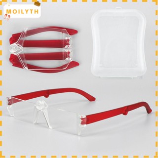 Moilyth Fashion Foldable Portable Reading Glasses Ultra Light Frame Eye Protection With Glasses Case
