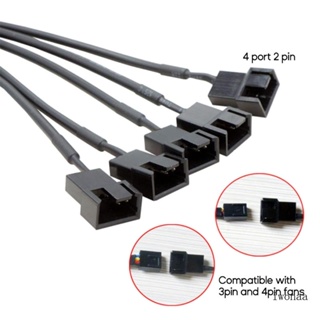 Iwo DC5521 to 5-Port 4Pin อะแดปเตอร์แยกพัดลมระบายความร้อน พาวเวอร์ซัพพลาย