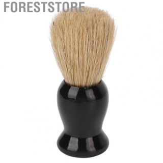 Foreststore Men Shaving Brush  Portable Quick Dry Beard Synthetic Soft with Curved Handle for Travel Salon