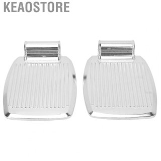 Keaostore Wheelchair Footplate Striped Texture Aluminum Alloy Footrest High Strength for Elderly Daily Life