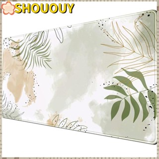 Shououy แผ่นรองเมาส์เล่นเกม กันลื่น ขนาดใหญ่ 31.5 X 11.8 นิ้ว สีเขียว สําหรับบ้าน