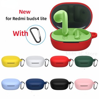 ใหม่ เคสซิลิโคนนิ่ม พร้อมพวงกุญแจ สําหรับ Xiaomi Redmi Buds 4Lite Redmi Buds 4 Lite 2022