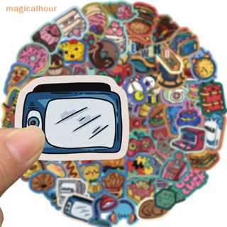 Magicalhour^^ สติกเกอร์ ลายกราฟฟิตี้ กันน้ํา สําหรับตกแต่งกีตาร์ กระเป๋าเดินทาง DIY 80 ชิ้น