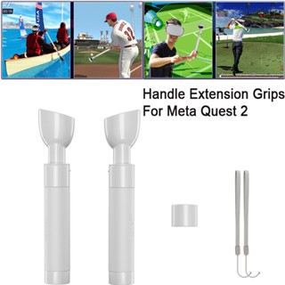 Handle Extension Grips for Meta Quest 2, Golf Club Handle for Oculus Quest 2, VR Game Controllers Handle Accessories for Playing Beat Saber, Golf , Badminton, Baseball Games