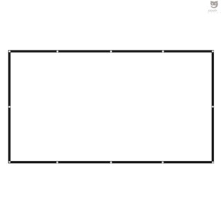 Ctoy หน้าจอโปรเจคเตอร์ กว้าง 16:9 150 นิ้ว กันรอยย่น พับได้ สําหรับในร่ม กลางแจ้ง