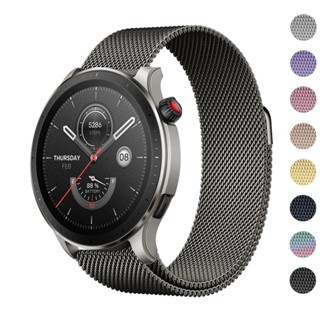 ห่วง สําหรับ Huami Amazfit GTR 4 3 2 สายรัด แม่เหล็ก สเตนเลส โลหะ สร้อยข้อมือ สําหรับ Amazfit GTR Mini Band อุปกรณ์เสริม