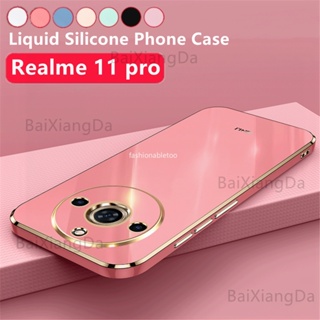 เคสซิลิโคนนิ่ม ทรงสี่เหลี่ยม กันกระแทก สําหรับ Realme 11 pro plus 11 Nfc 11proplus 11Nfc 11X 11pro+ Realme11pro Realme11 2023