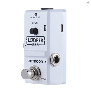 Ammoon AP-09 Nano Series Loop เอฟเฟคกีตาร์ไฟฟ้า เอฟเฟคเหยียบลูปเปอร์ True Bypass Unlimited Overdubs บันทึก 10 นาที พร้อมสาย USB