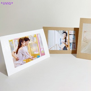 Uvig&gt; ใหม่ กรอบรูปกระดาษ พร้อมขาตั้ง สําหรับใส่รูปภาพ