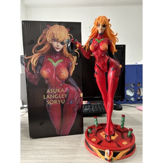 Eva NEON GENESIS ฟิกเกอร์ Gk Asuka Langley Shikinami สีแดง Pvc โมเดลฟิกเกอร์แอกชัน ของเล่น ของสะสม ของขวัญ